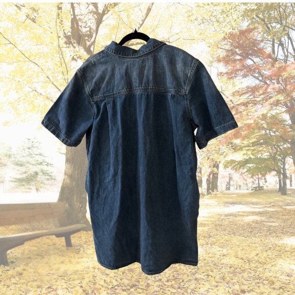 NWT - Universal Threads Denim Casual Mini Shirt Dress - XL - Picture 10 of 10